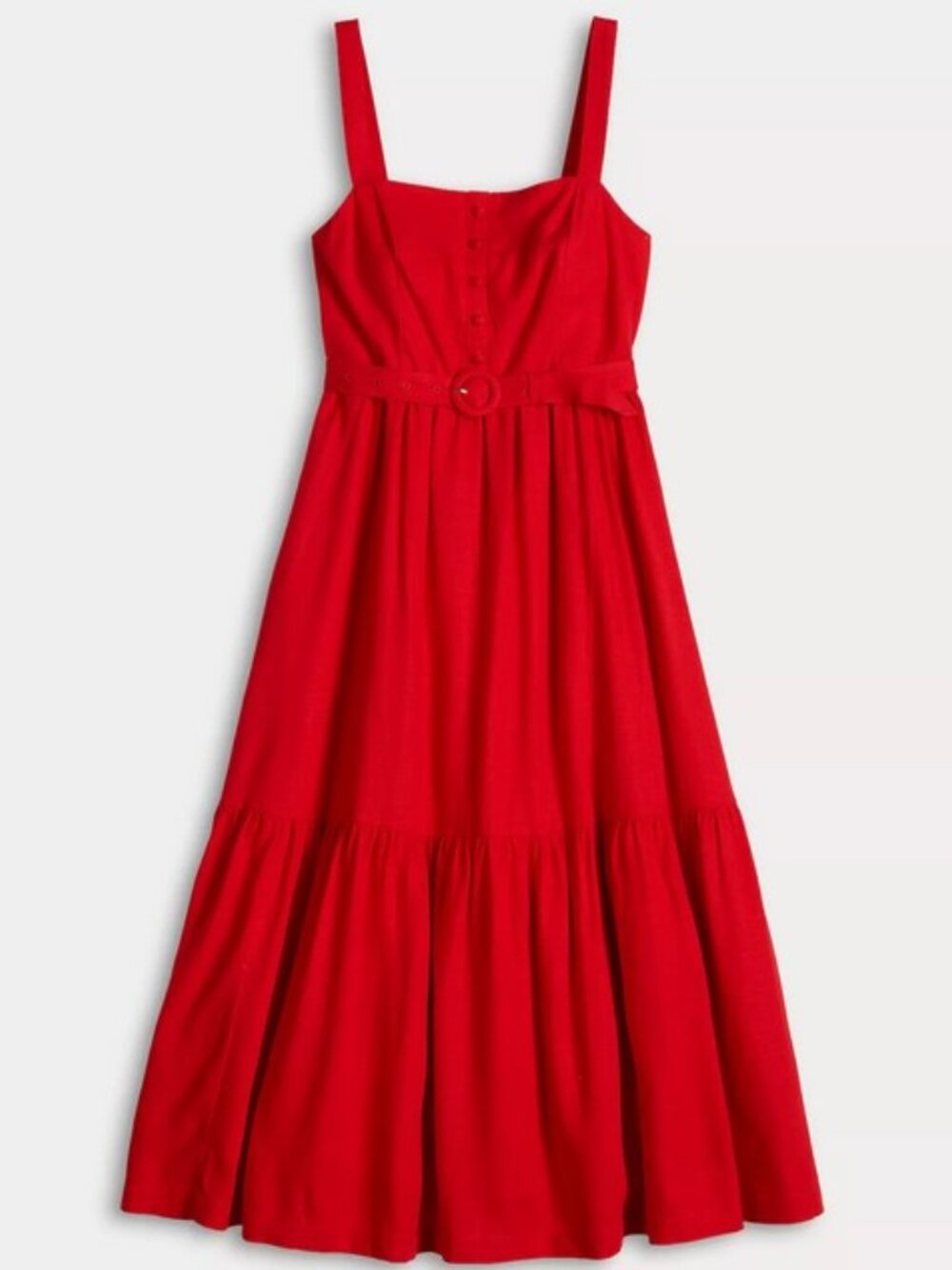 Lauren Conrad Linen Tiered Midi Sundress 2X - Picture 5 of 12